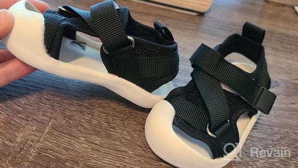 img 1 attached to 👟 Top-rated Lightweight Anti-Slip Aquatic Sandals for Toddler Boys review by Eric Aulia