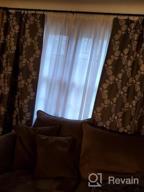 img 1 attached to Linen Look Semi Sheer Curtains 96 Inches Long For Living Room, Melodieux White Bedroom Rod Pocket Voile Drapes, 52X96 Inch (2 Panels) review by Zachary Cha