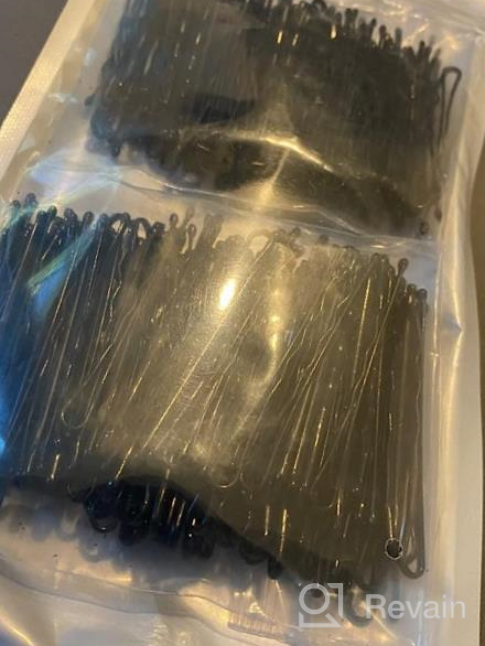 img 1 attached to 220 Count Black Wave Bobby Pins - Invisible Hair Clips Bulk Hair Accessories For All Hair Types, Suitable For Women And Girls, Vlasy Hair Grips review by Mike Zeigler