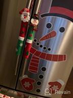 img 1 attached to Christmas Kitchen Decor Set: 4 Snowman Refrigerator Handle Covers, Advent Calendar, And Clings - Festive Fridge, Oven, And Cabinet Appliance Door Handle Protectors And Display review by Lori Christensen