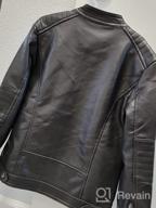 img 1 attached to New Spring LJYH Boys Leather Jackets with Collar – Motorcycle Style Faux Leather Zipper Coats for Children review by Kenneth Barnes
