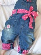 img 1 attached to Adorable Baby Girls Denim Overalls With Bow For Ages 3M-3Yrs By Peacolate review by Leon Thompkins