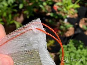 img 6 attached to Protect Your Garden Produce With Enpoint'S 20PCS Insect Bird Barrier Netting Mesh Bags - 29 X 21 Inch With Drawstring