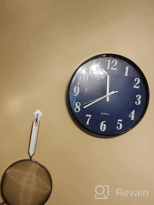 img 1 attached to Stylish And Functional: 12 Inch Modern Blue Wall Clock For Any Space - Battery Operated For Ultimate Convenience review by Joseph Brendemuehl