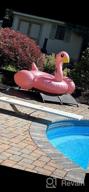 img 1 attached to Jasonwell Flamingo Pool Float: Giant Inflatable Raft With Fast Valves For Summer Beach And Swimming Fun. Perfect Pool Floatie Lounge For Adults And Kids, Ideal For Party Decorations And Toys. review by Obhed Mac