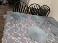 картинка 1 прикреплена к отзыву UFRIDAY Light Grey Rectangular Tablecloth - 60X84 Inches For Rectangle Tables от Daniel Bruce