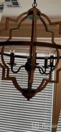 картинка 1 прикреплена к отзыву Rustic Orb Chandelier With Adjustable Height - TZOE 4-Light Metal Vintage Chandelier For Dining Room, Living Room, And Kitchen от Joshua Donnis