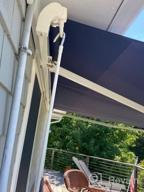 img 1 attached to Enjoy Versatile Shade With The Diensweek Patio Retractable Awning-Commercial Grade Quality & Fully Assembled! review by Michael Rasberry