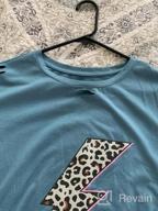 img 1 attached to 👚 AlvaQ Women's Summer Loose Graphic Print Shirts - Stylish Short Sleeve Tops in S-XXL Sizes review by Lance Gunn