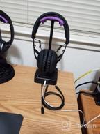 img 1 attached to RGB Headphone Stand With USB Charger COZOO Desktop Gaming Headset Holder Hanger - 3 USB Ports, 2 Outlets - Great For Gamers, DJs & Wireless Earphones Display And Game Accessories Gifts review by Travis Petty