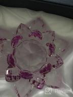 img 1 attached to Beautiful 3-Inch Purple Crystal Lotus Flower By Amlong With Gift Box - Reflection Hue review by Bobbie Garrison
