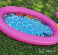img 1 attached to 68-Inch Tepsmigo Splash Pad: The Ultimate Summer Water Fun For Girls review by Seth Hogate
