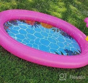 img 6 attached to 68-дюймовый Tepsmigo Splash Pad: идеальное летнее водное развлечение для девочек