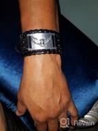img 1 attached to GelConnie Viking Bracelet: Punk Leather Cuff for a Gothic Wristband, Nordic Amulet Scandi Talisman Celtic Pagan Jewelry review by Dennis Moonin