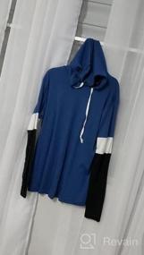 img 5 attached to Stay Fashionable And Comfy: Minclouse Women'S Color Block Hoodie With Drawstring And Long Sleeves