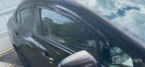 img 5 attached to Улучшите внешний вид своей Honda Civic с помощью Labwork 4X Window Visor Vent Shade Rain Guard для седанов 2006-2011 гг.