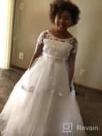 img 1 attached to 👗 White Girls' Clothing for Communion: First Communion Dresses – The Perfect Choice review by Pat Haberman