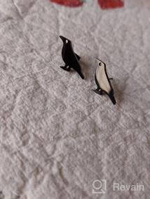 img 5 attached to Stylish Crow Earrings: Exquisite Black Bird Jewelry for Crow Lovers