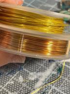 картинка 1 прикреплена к отзыву 18-Gauge Tarnish Resistant Real Gold Plated Copper Wire - Perfect For Jewelry Making! от Renee Davis