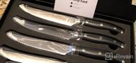 img 1 attached to 🔪 PICKWILL 8-Piece Serrated Steak Knives Set - German Stainless Steel, Full Tang, Gift Box Included review by Jonathan Roloff