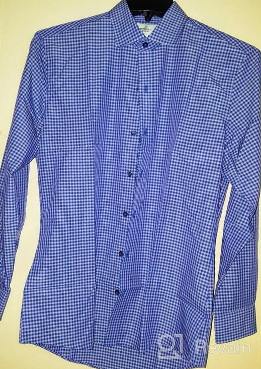 img 1 attached to Stylish BUTTONED Supima Spread Collar Pattern 16 16 5 Shirts for Men review by Jeff Kickthedogband