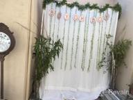 img 1 attached to 6Pcs Artificial Vines Garland With Willow Leaves - 30 Stems For Wedding Home Garden Wall Decoration review by Jason Bailey