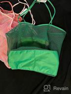 img 1 attached to Stylish And Practical: HOXIS Mesh Beach Tote - Perfect Shoulder Handbag For Women review by Ken Cudal