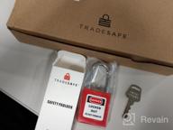 img 1 attached to 10 Pack Lockout Tagout Padlocks Keyed Differently, TRADESAFE Red Safety Locks For Lock Out Tag Out. review by Marcus Hardin