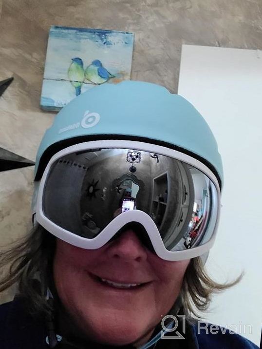 img 1 attached to Odoland Snow Helmet And Goggles Combo - The Perfect Safety Gear For Snow Sports Enthusiasts review by Jason Richardson