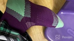 img 7 attached to 🧦 innotree 3-Pack Women's Merino Wool Hiking Socks: Half Cushioned, Moisture-Wicking Thermal Socks for Hiking, Quarter Crew Style