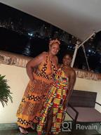 img 1 attached to Bold African Print Maxi Dress For Women - Stunning Dashiki Long Dress review by Chad Guinn