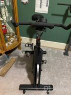 img 1 attached to 2022 Upgraded ADVENOR Magnetic Resistance Indoor Cycling Bike - 35 Lbs Flywheel, LCD Monitor W/ Ipad Mount & Comfortable Seat Cushion. review by Dustin Marshall