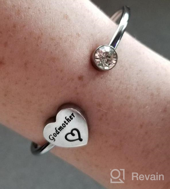 img 1 attached to 🌸 PLITI Godmother Goddaughter Bracelet: Beautiful Baptism and Mother's Day Gift | Religious Jewelry for Godmother and Goddaughter review by Wendy Parks