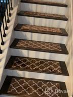 img 1 attached to Upgrade Your Stair Safety With SUSSEXHOME Polypropylene Carpet Strips - Easy To Install Runner Rugs W/ Double Adhesive Tape - Set Of 7 Decorative Mats In Brown review by Gary Morris