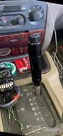 img 1 attached to Upgrade Your Driving Experience With Lunsom'S Automatic Shift Knob: High-Quality Metal Car Shifting With Push Button & Long Stick Gear Head In Black review by Derrek Fields