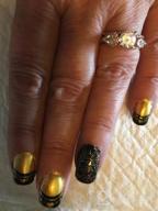 img 1 attached to 30-Sheet Gold/Silver Nail Art Decals: Butterfly, Lace Flower, Dream Catcher & Feather Designs! review by Melota Phillips