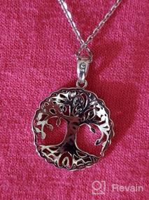 img 5 attached to 🌳 Agvana Sterling Silver Celtic Knot Tree of Life Dainty Pendant Necklace - Ideal Christmas, Anniversary, Birthday Gifts for Women, Girls, Wife, Mom, Grandma - Symbolic Family Tree Necklace for Her - Includes Velvet Bag