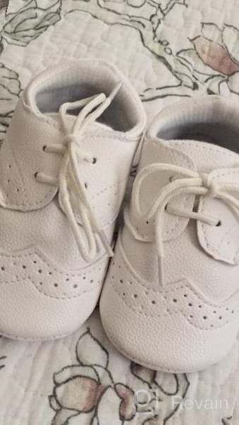 img 1 attached to Comfortable and Stylish Prewalker PU Sneakers for Baby Boys by ESTAMICO review by Shane Palma