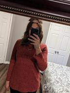 img 1 attached to SimpleFun Women'S Tunic Sweaters Lightweight Fall Casual Long Sleeve Crewneck Pullover Tops review by Adam Rossi