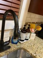 img 1 attached to Matte Black Ufaucet Single Handle Pull Out Sprayer Kitchen Faucet With Deck Plate, Brass Sink Faucet For Pull Down Kitchen Use review by Larry Cho