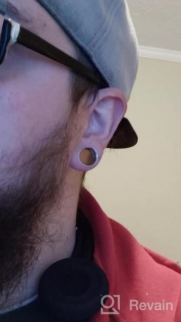img 1 attached to Stainless Steel Ear Gauges Stretching Kit - Unisex 2-In-1 Screw Fit Taper Plug Piercing Set For Heavy Metal, Punk Rock, Tattoo, Street, And Daily Wear review by Erica Welch