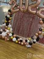 img 1 attached to Golden Metal Round Balloon Arch Kit, 7.2Ft (2.2M) - Perfect For Weddings, Birthdays, Photo Backgrounds, And Party Decorations - Garden Plants And Vines Climbing Frame Included review by Nick Howard