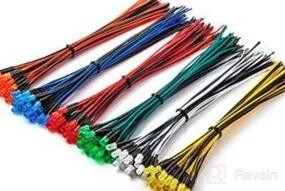 img 7 attached to 🌈 Chanzon 120pcs (6 Colors x 20pcs) 12V 5mm LED Diode Lights 24awg Tinned Copper 7.9 inch UL Wire Assorted Kit Pre Wired (Diffused Frosted Round Lens) LED Assortment in White Red Green Blue Yellow Orange Emitters