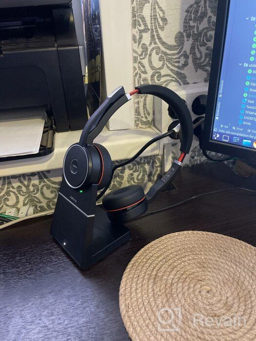 img 1 attached to Jabra Evolve 75 MS Stereo Wireless Computer Headset, black review by Vinay Chaudhari ᠌