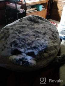 img 8 attached to Cute Medium Seal Plush Toy: ETAOLINE Chubby Blob Seal Pillow Cotton Stuffed Animals