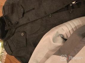 img 7 attached to Stay Fashionable And Cozy This Winter With Chouyatou'S Men'S Wool Blend Military Peacoat