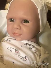 img 7 attached to Реалистичная силиконовая кукла для всего тела с волосами - Мягкий новорожденный мальчик