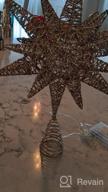 img 1 attached to 🌟 Lewondr Silver Christmas Star Tree Topper with Lights - Battery Powered Bethlehem Star Lighted Xmas Tree Ornament for Indoor Holiday review by Cedric Ford