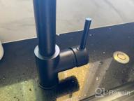 img 1 attached to Upgrade Your Kitchen With The Elegant And Functional BZOOSIU Pull Down Sprayer Kitchen Faucet In Brushed Gold review by Jim Escobedo