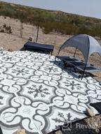 img 1 attached to RV Outdoor Mat: LATCH.IT 5X8 Boho Style Reversible Rug Ideal For Camping & Camper Use – The Ultimate RV Patio Rug For All Occasions! review by Isaac Islam